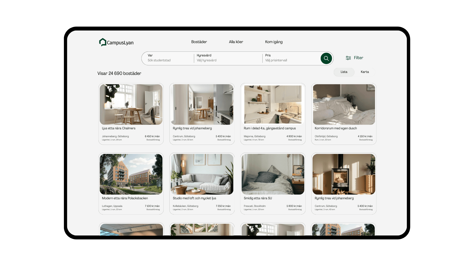 Preview av CampusLyan plattformen